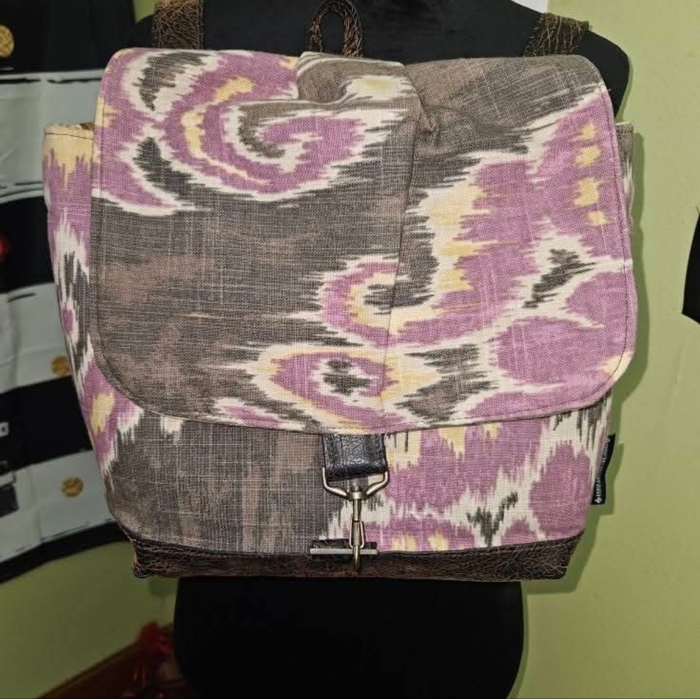NWOT Rebekah Scott Backpack with Purple and Brown Accents